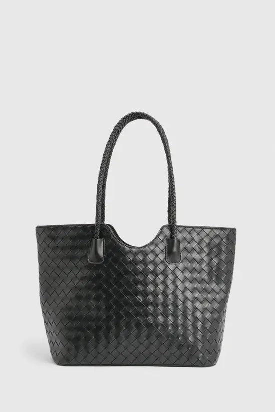 boohoo Woven Large Tote Bag