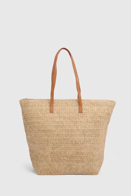 boohoo Contrast Handle Beach bag