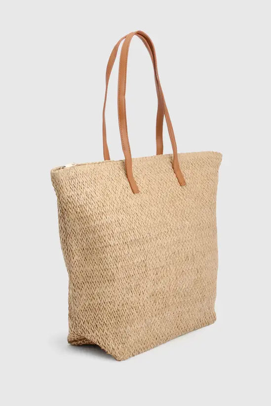 boohoo Contrast Handle Beach bag