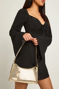 boohoo Metallic Mirrored Shoulder Bag