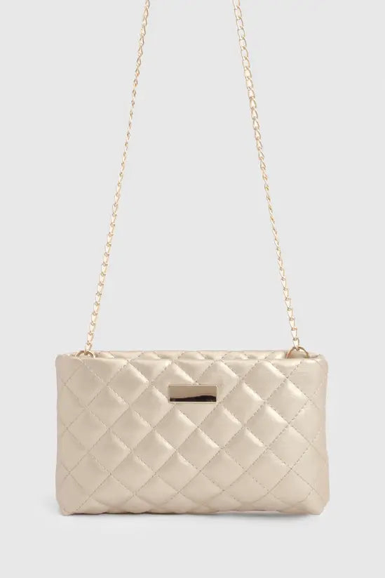 boohoo Quilted Basic Cross Body Bag