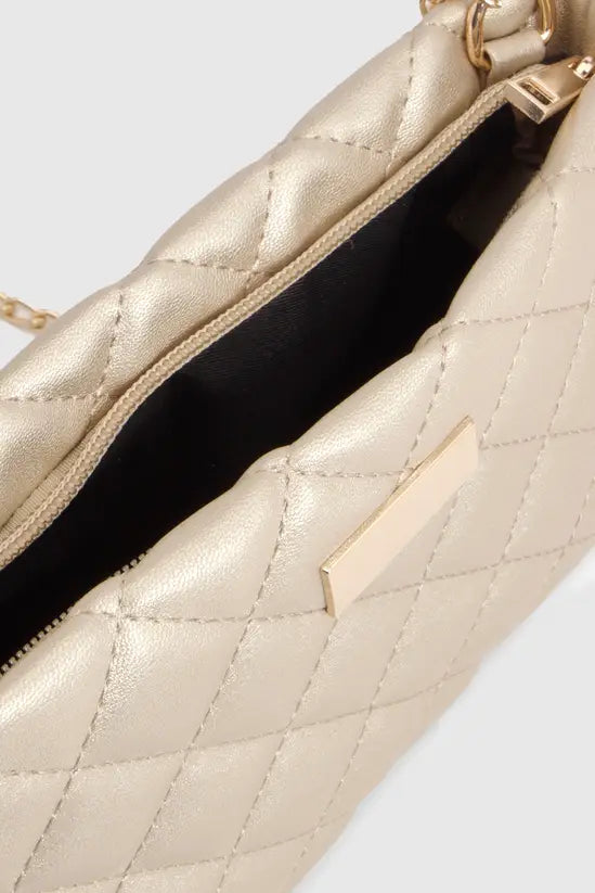 boohoo Quilted Basic Cross Body Bag