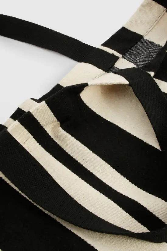 boohoo Stripe Canvas Beach Tote Bag